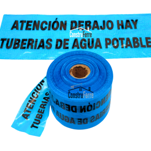 Cinta Demarcación Azul - Agua Potable | Rollo 1.000m