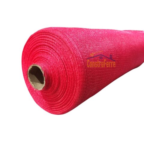 Malla Raschel 80% C * 2.10 mt. Const. | Rojo Liso