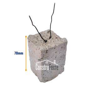 Separador Caluga Hormigón Cuadrada 70mm | Bolsa 70 Und.