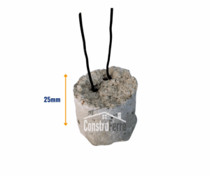 Separador Caluga Hormigón Cilindrica 25mm | Bolsa 250 Unid.