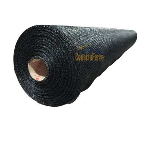 Malla Raschel 80% C * 2.10 x 25 mt. Const. | Negro Liso