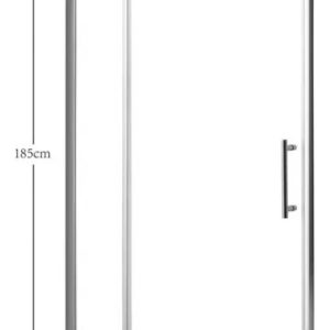 Mampara Ajustable Vidrio 6mm  85cm.-100cm. x 185cm