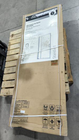 Mampara Ajustable Vidrio 6mm  85cm.-100cm. x 185cm - Imagen 3
