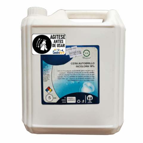 Cera Autobril﻿lo DISMER Incolora 18% – Larga Duración 5 Lts
