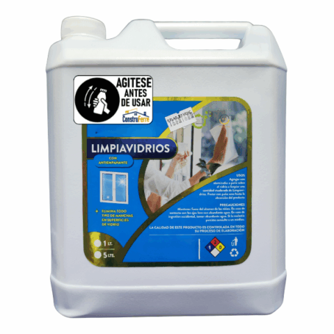 Limpiavidrios Construferre con Anti-Empañante 5 Lts