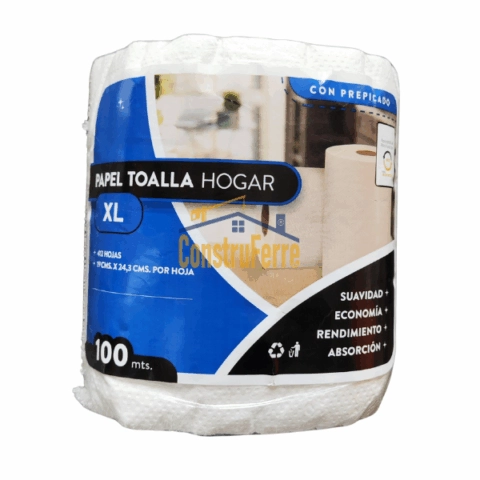 Papel Toalla Hogar XL – Construferre 100 Mts