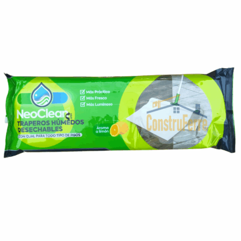 Traperos Húmedos Desechables NeoClean – Aroma Limó