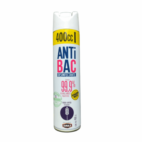 Desinfectante en Aerosol Anti Bac Tanax 400cc.