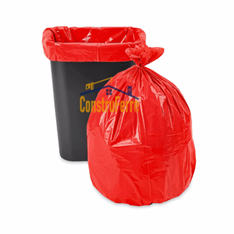Bolsa de Basura Roja 135 x 160 (0.8mm) | Pack 10 Unidades