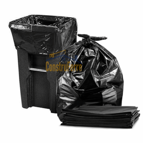 Bolsa de Basura Reforzada Negra 93×105 (0.75mm) | Pack 10 Unidades