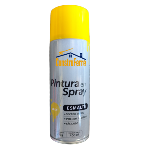 Pintura en Spray Esmalte | 400 ml | Color Amarillo
