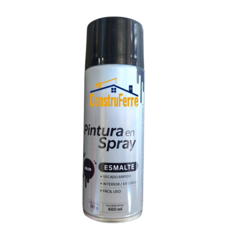 Pintura en Spray Esmalte | 400 ml | Color Negro