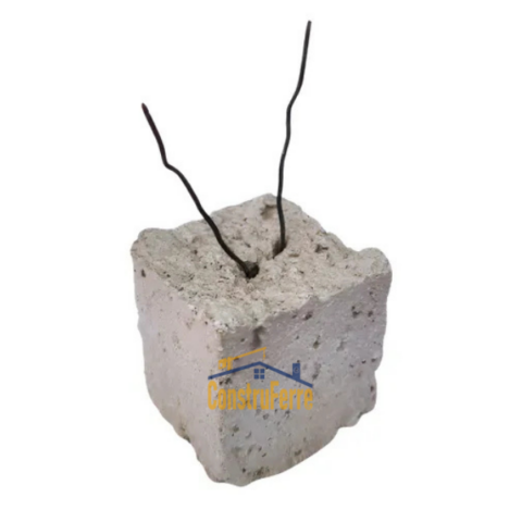 Separador Caluga Hormigón Cuadrada 75mm | Bolsa 25 Und.